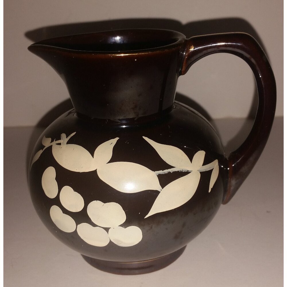 Vintage Enesco Creamer 4in Floral Pitcher Mini Japan Tea Vase